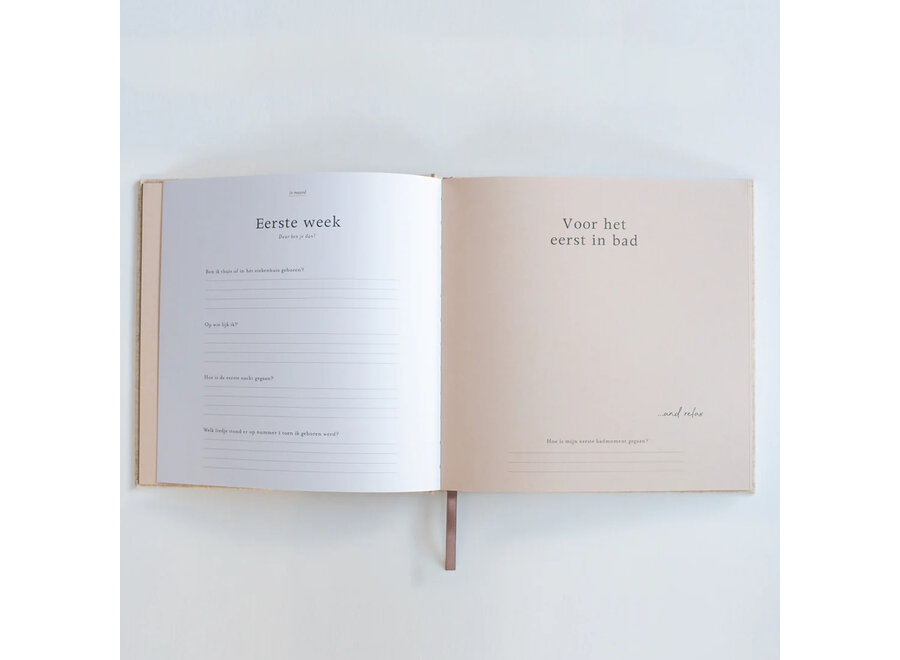 Leukigheidjes Eerste jaar invulboek linnen