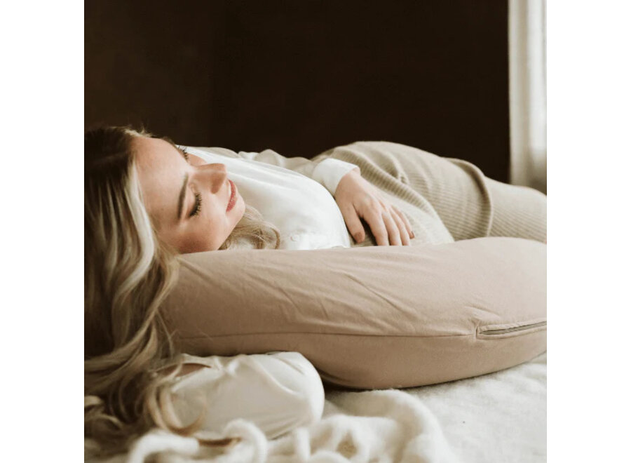 Ilmaha Voedingskussen soft sweat taupe