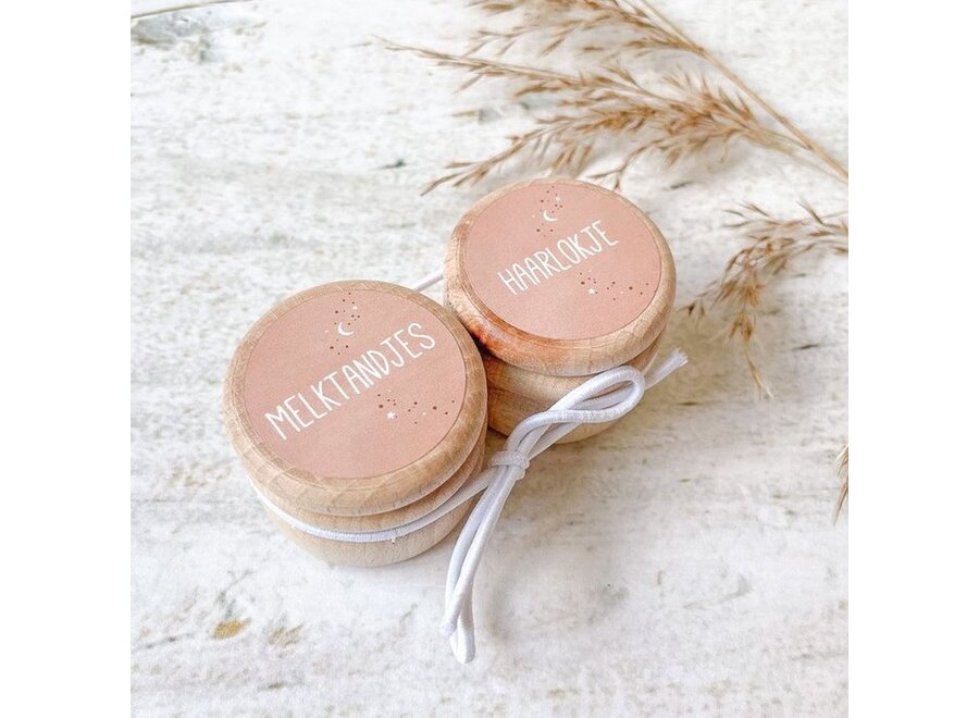 Fien & Feau tanden- & haarlokdoosje rose