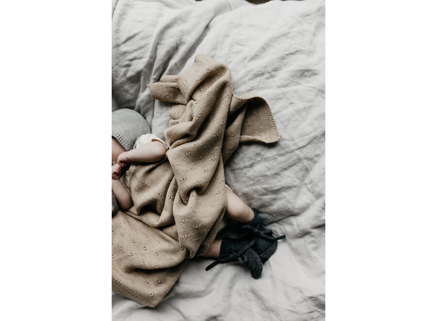 Hvid Slofjes-Merino wol Charcoal