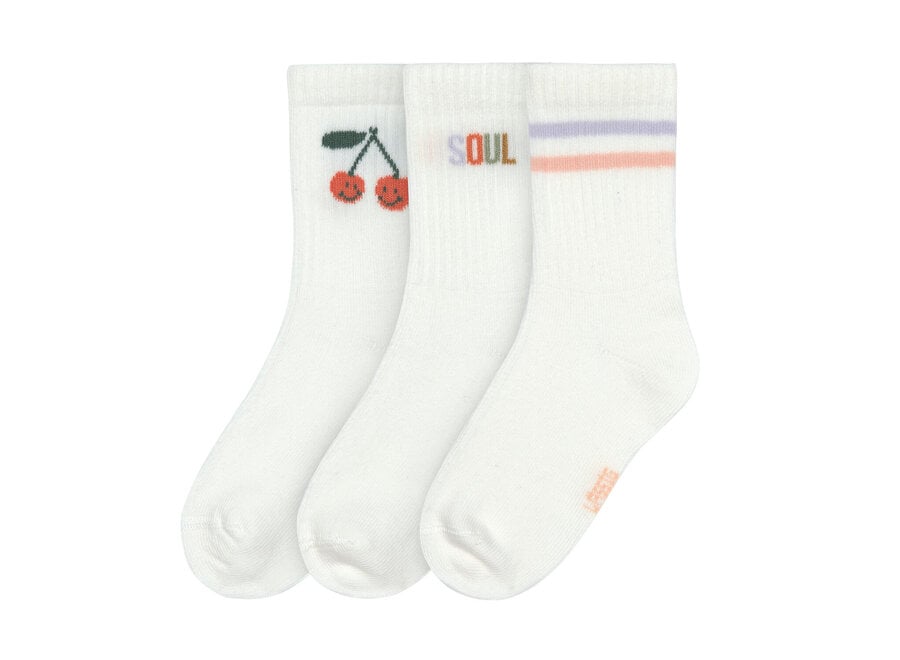 Lässig Tennis socks 3pc Cherry