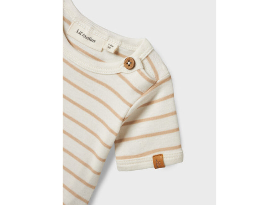 Lil' Atelier Geo Anm Ss Body Irish Cream