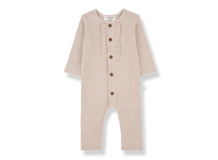 1+ Elsa Girly Jumpsuit Nude