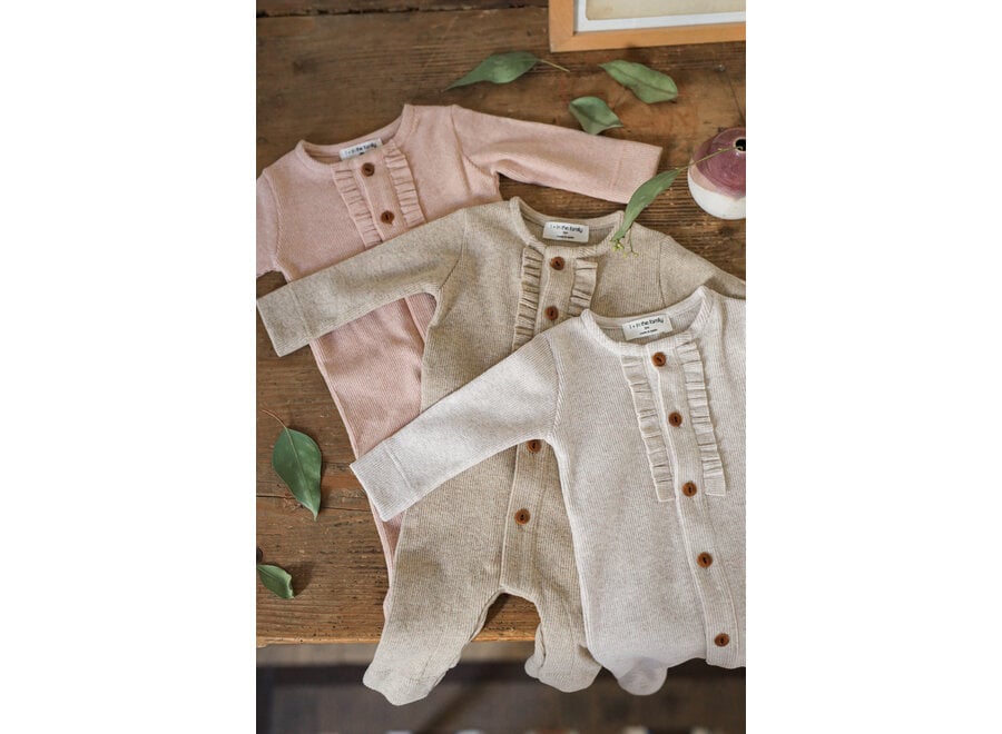 1+ Elsa Girly Jumpsuit Nude