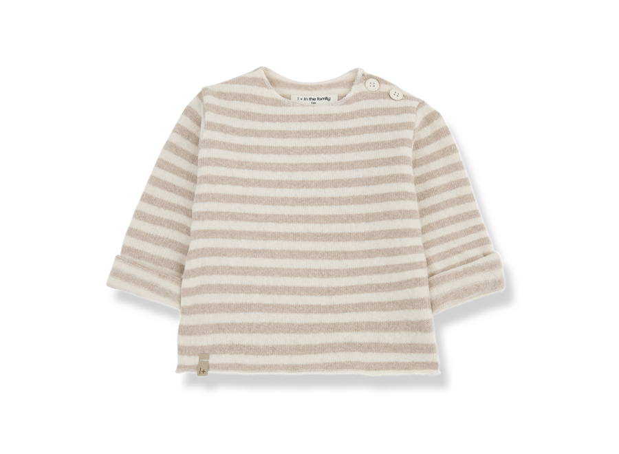 1+ Aubin L.Sleeve T-Shirt Beige