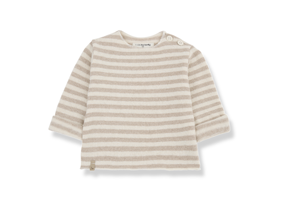 1+ Aubin L.Sleeve T-Shirt Beige