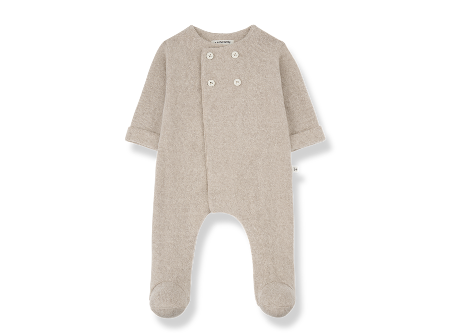 1+ Baptiste Jumpsuit W/Feet Beige
