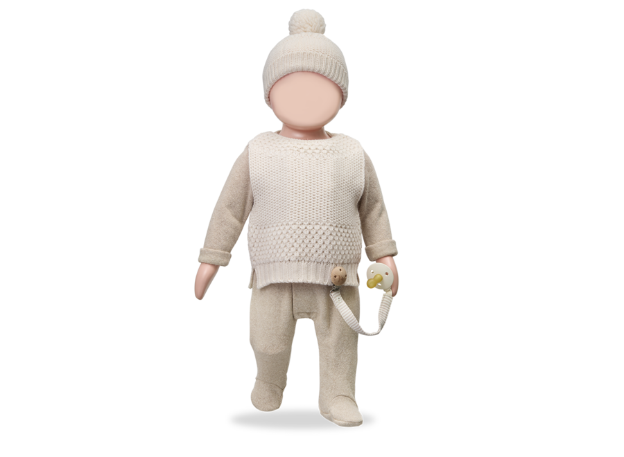 1+ Baptiste Jumpsuit W/Feet Beige