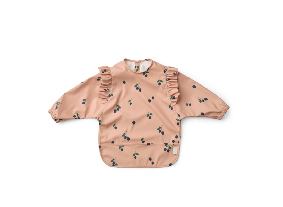 LW Merle Ruffle Cape Bib Berry / Pale Tuscany