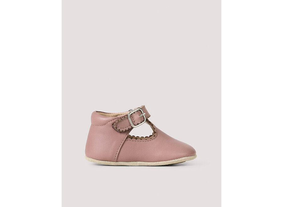 Petit Nord Baby Scallop T-bar Tanned rose
