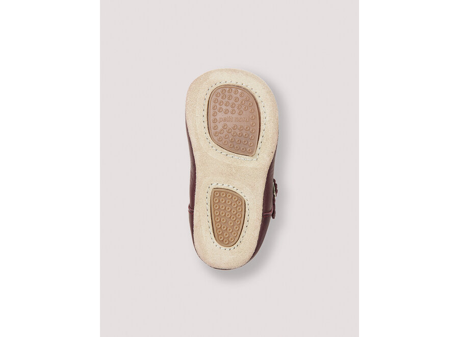 Petit Nord Baby Scallop T-bar Plum