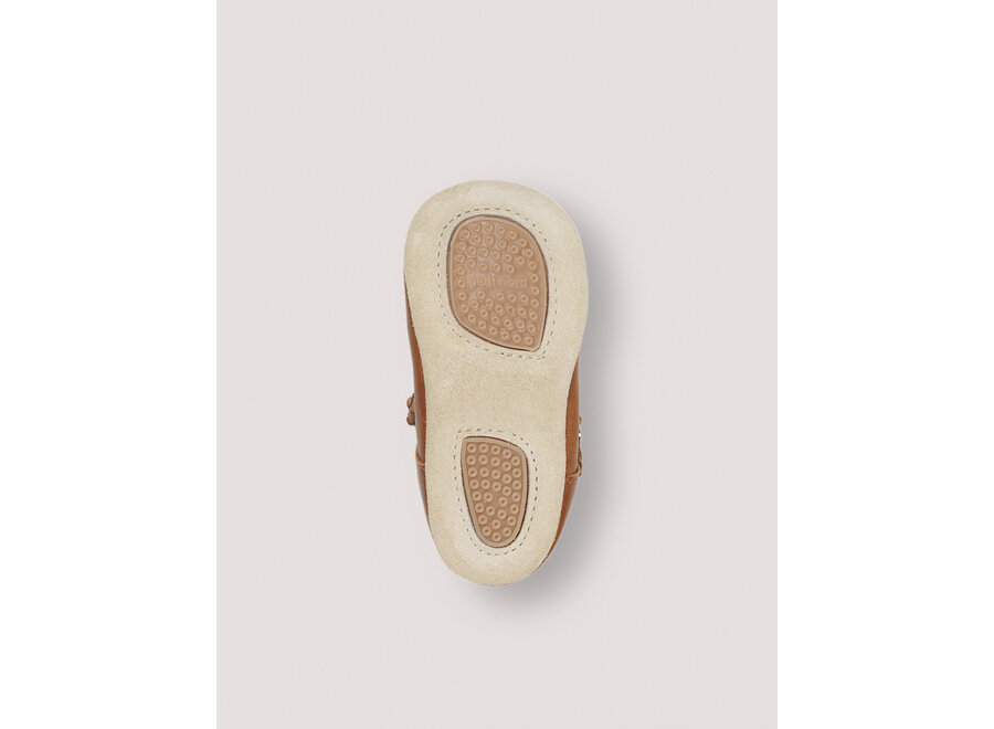 Petit Nord Baby Scallop T-bar Cognac