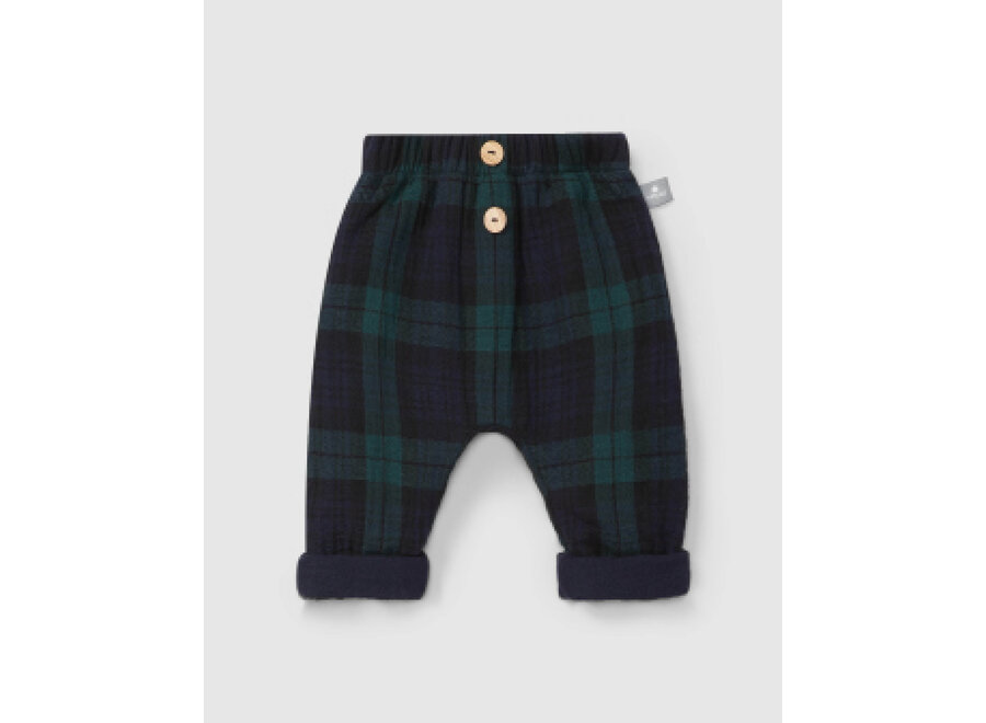 Snug Broek ruit Green