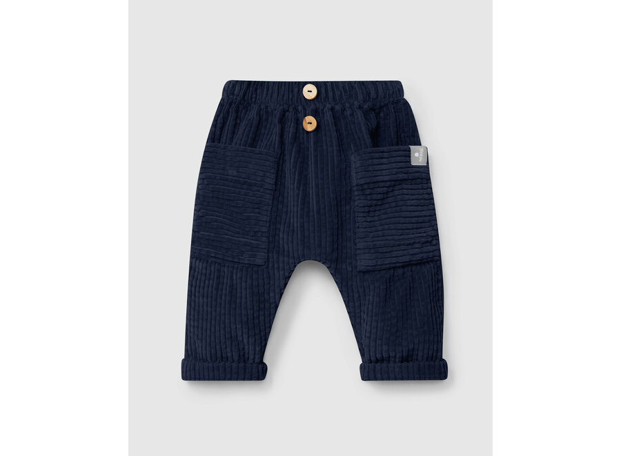 Snug Broek Rib Navy blue