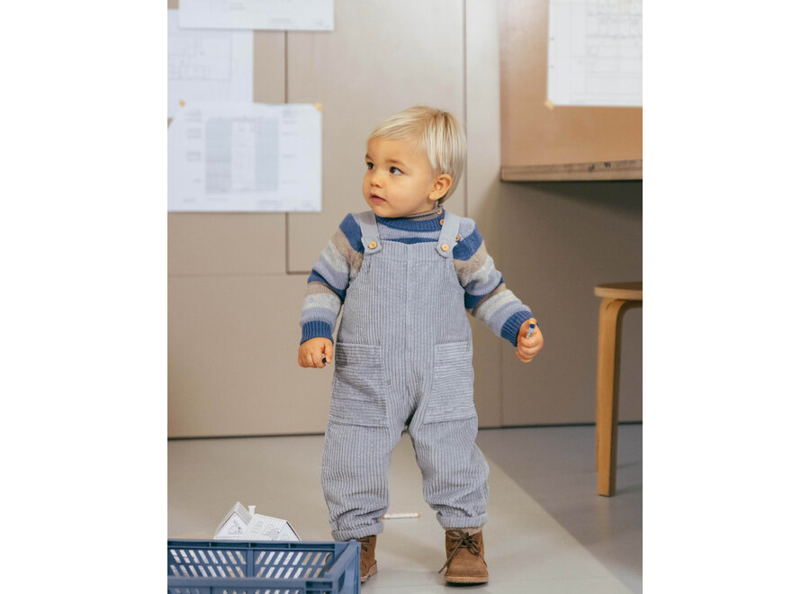 Snug Broek Rib Bluegrey