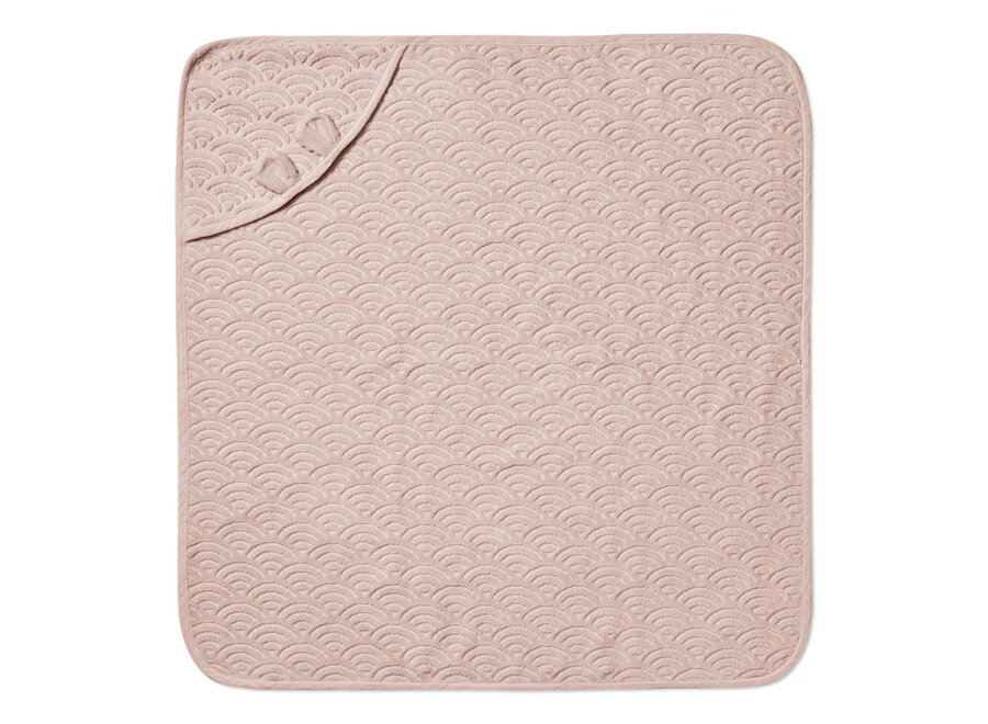 CC Hooded Baby Towel w/ ears Dusty Rose