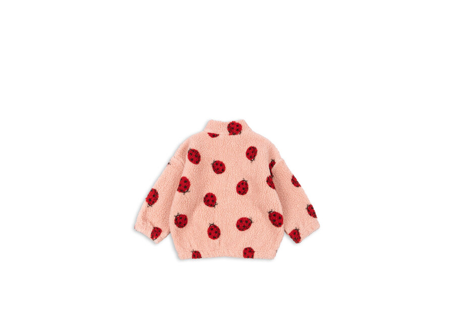 Konges Slojd Jody Teddy Jacket ladybug pink