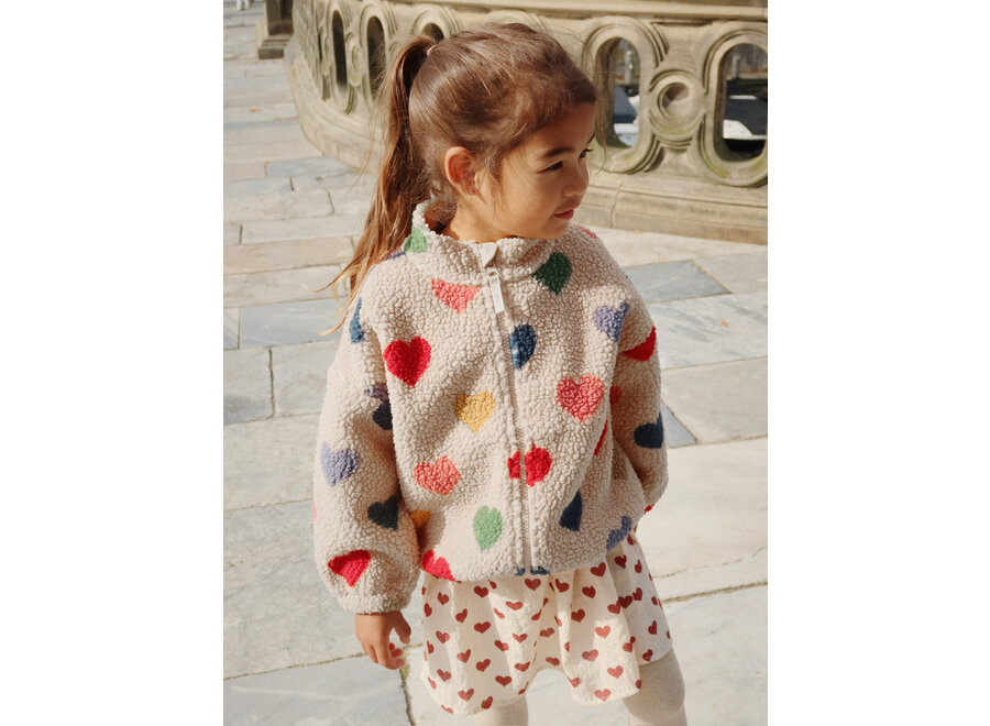 Konges Slojd Jody Teddy Jacket bon coeur colore