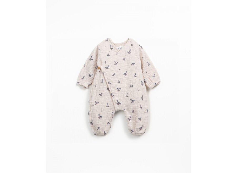 PU Jumpsuit Print Woven