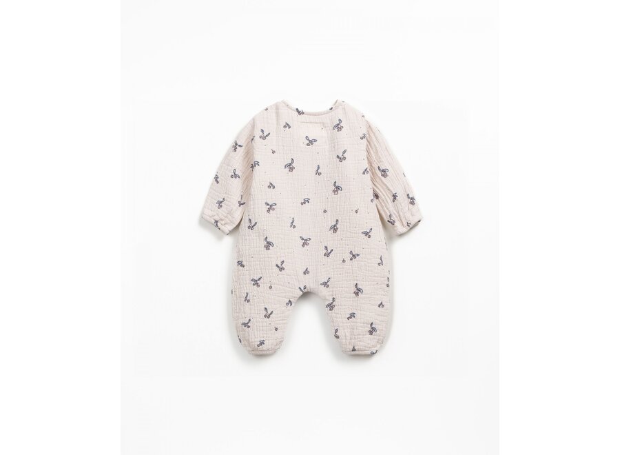 PU Jumpsuit Print Woven