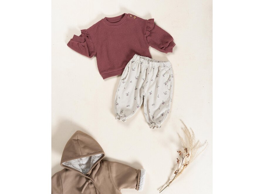 PU Broek Print Tones