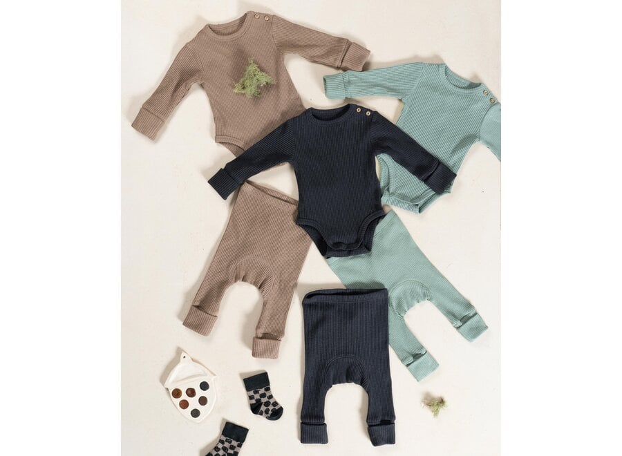 PU Rib Flame Legging Ancestral