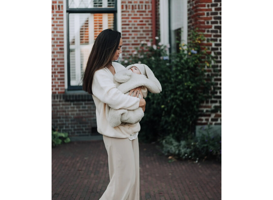 Kico Label knuffeldoekje wol Maan Naturel