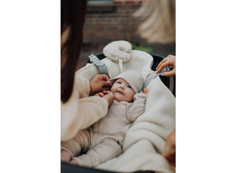 Kico Label Wikkeldeken Wol maxi-cosi Beige