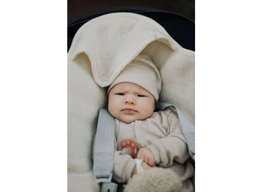 Kico Label Wikkeldeken Wol maxi-cosi Beige