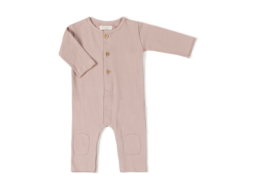 Nixnut Butt onesie Old Pink