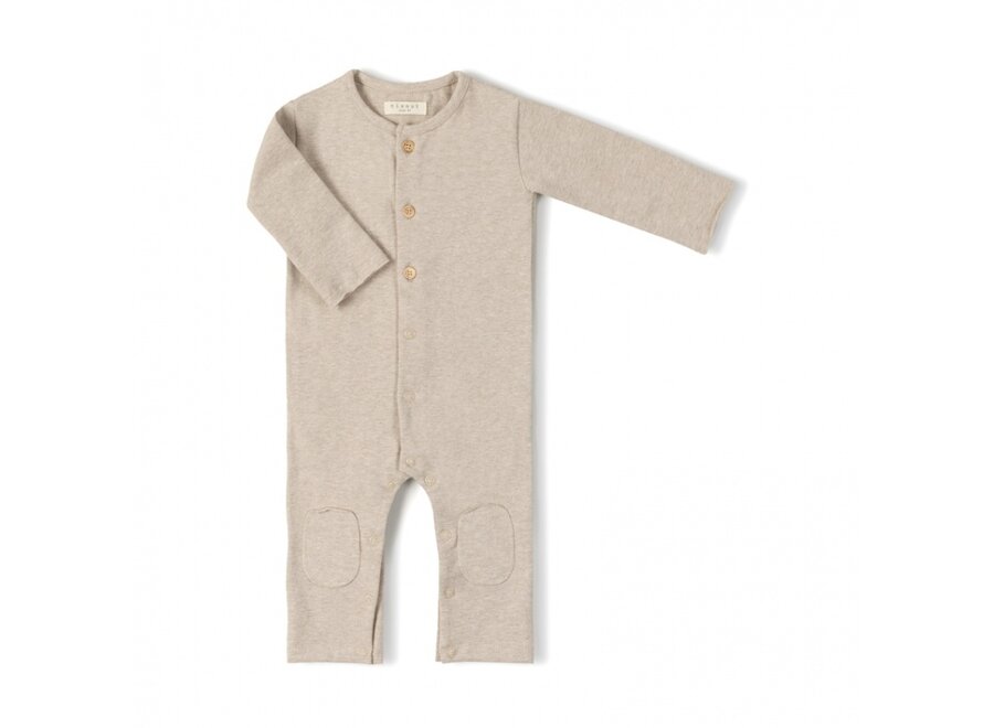 Nixnut Butt onesie Beige