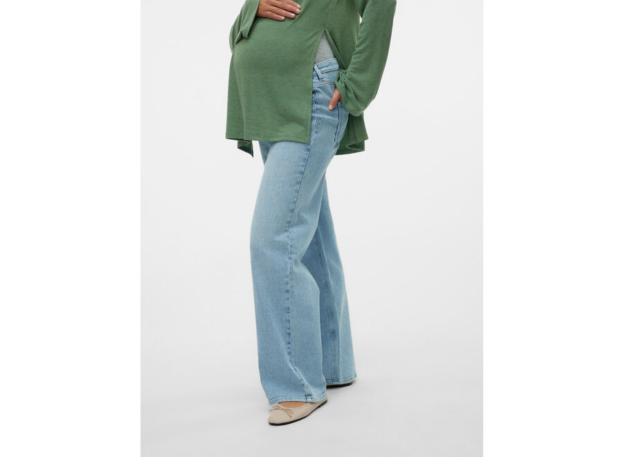 Vero Moda Tessa Wide Leg Fit Jeans Light Blue Denim