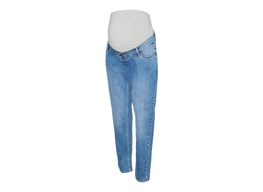 Mama;Licious Alberte Mom Fit Mid Waist Jeans Medium Blue Denim