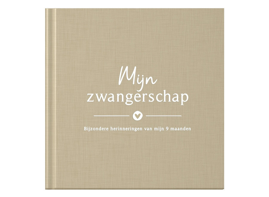 Invulboekjes zwanger 9 maandenboek linnen