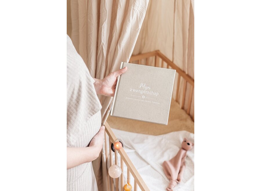 Invulboekjes zwanger 9 maandenboek linnen
