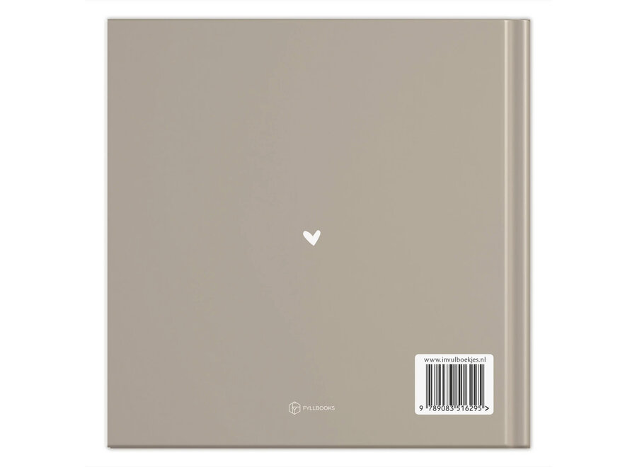 Invulboekjes zwanger 9 maandenboek taupe