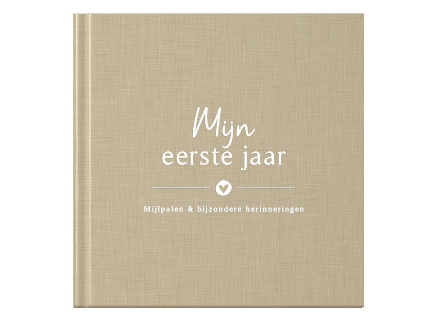 Invulboekjes baby eerste jaar taupe