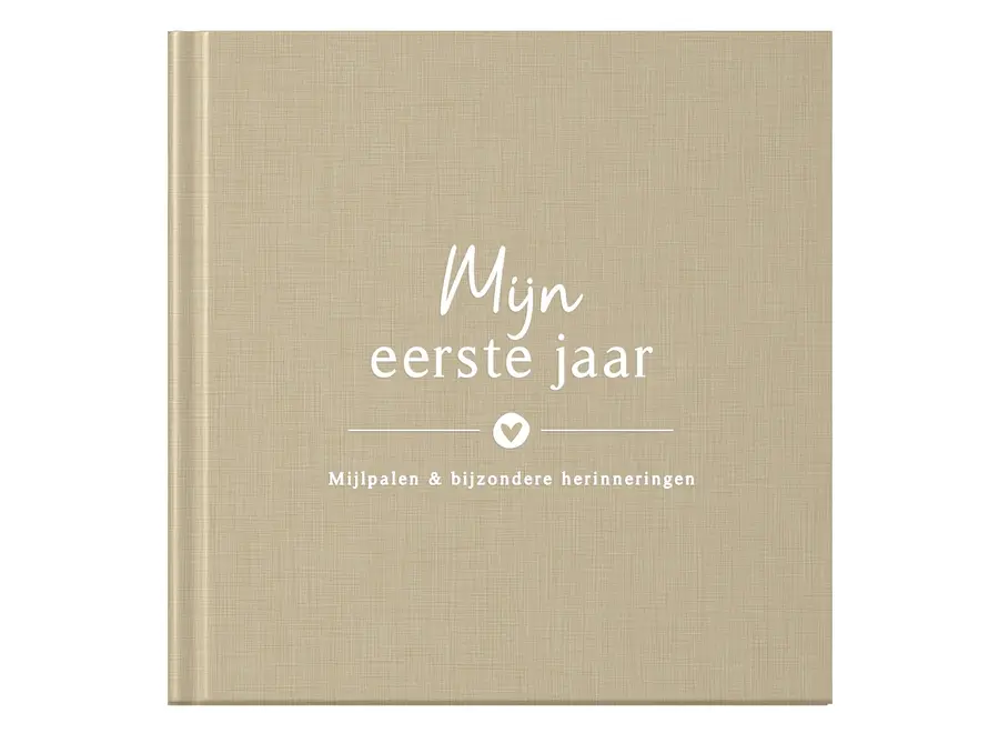 Invulboekjes baby eerste jaar taupe