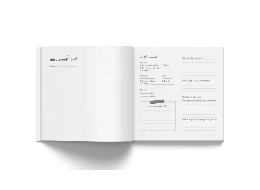 Invulboekjes baby eerste jaar taupe