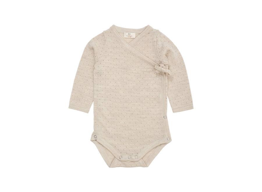 CC Overslagromper Rib wol cream