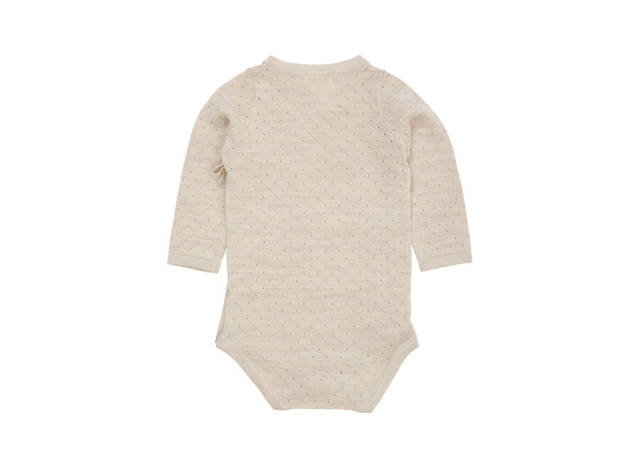 CC Overslagromper Rib wol cream