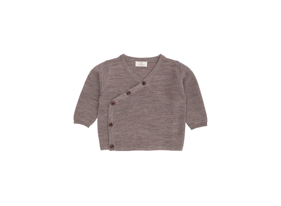 CC Overslag vestje wol Cream