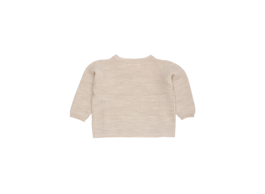 CC Overslag vestje wol naturel