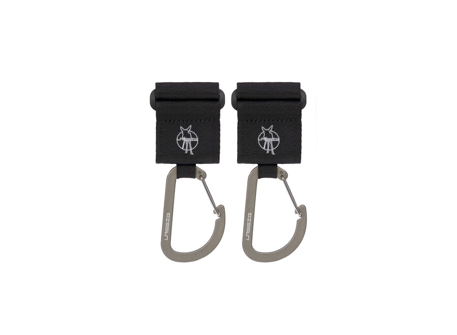 Lässig Stroller Hooks 2 pcs black