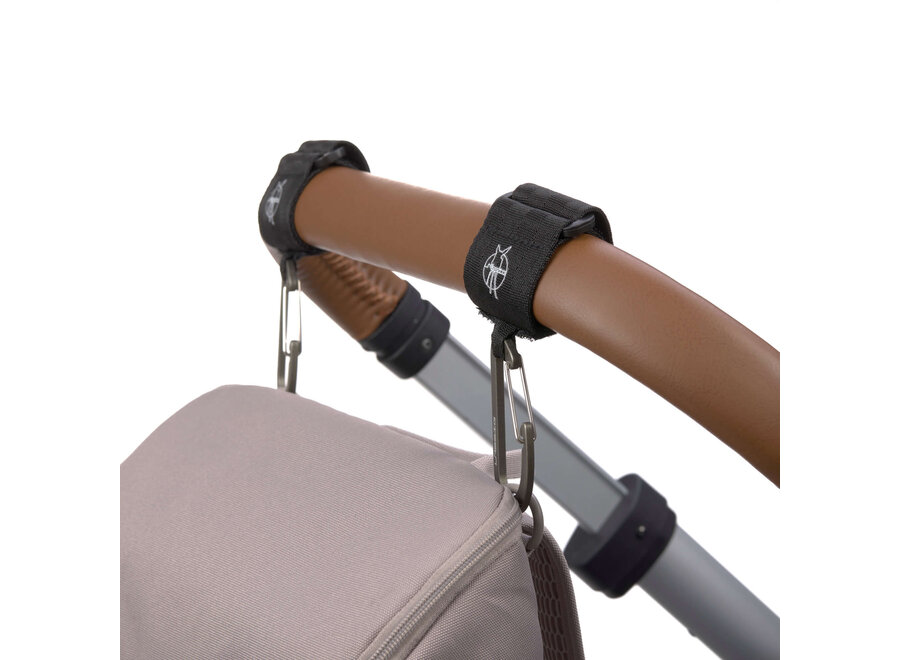 Lässig Stroller Hooks 2 pcs black