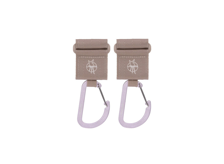 Lässig Stroller Hooks 2 pcs beige