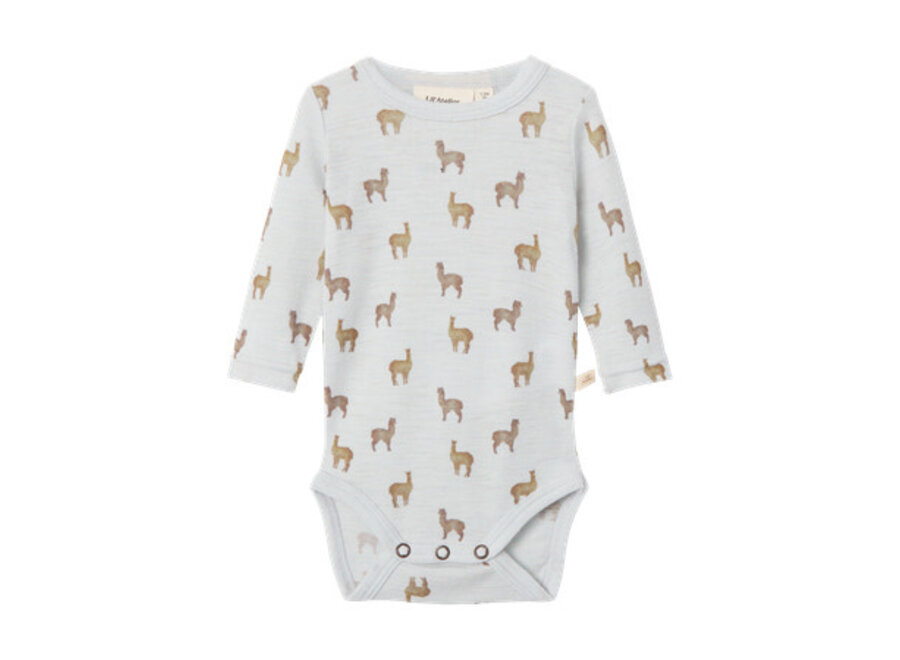 Lil Atelier Noel Nor wool body grey dawn lama