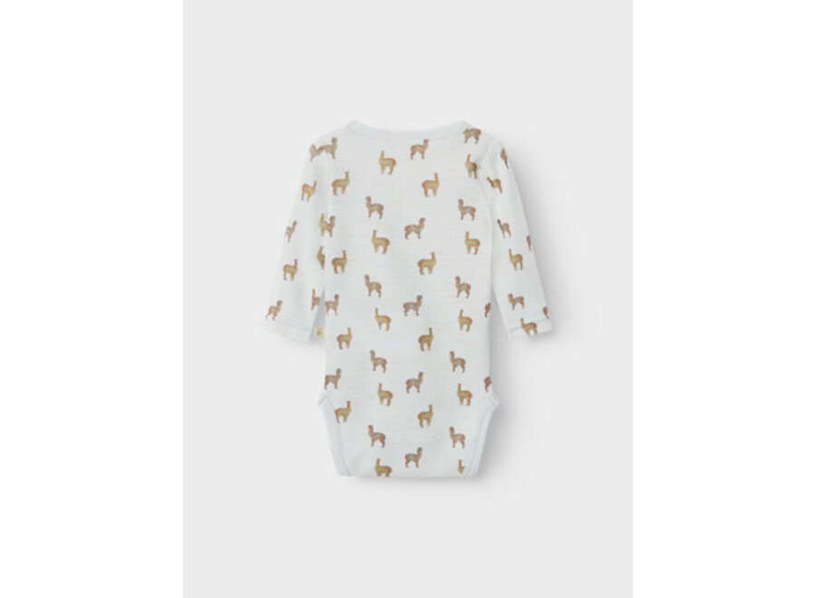 Lil Atelier Noel Nor wool body grey dawn lama