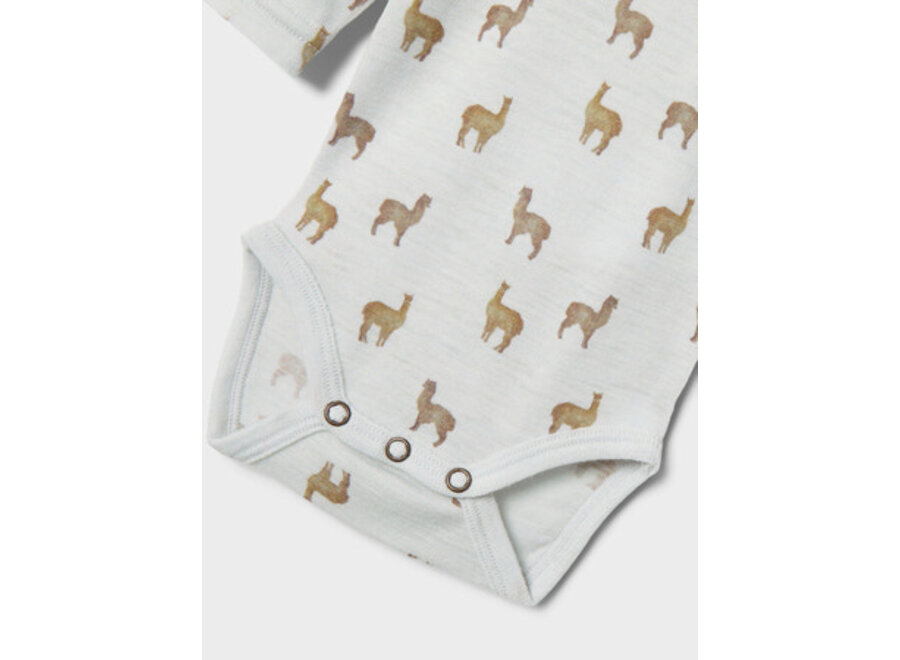 Lil Atelier Noel Nor wool body grey dawn lama