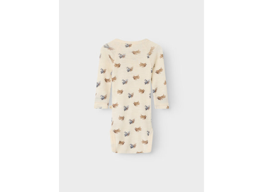 Lil Atelier Nalu wool body turtledove aviator